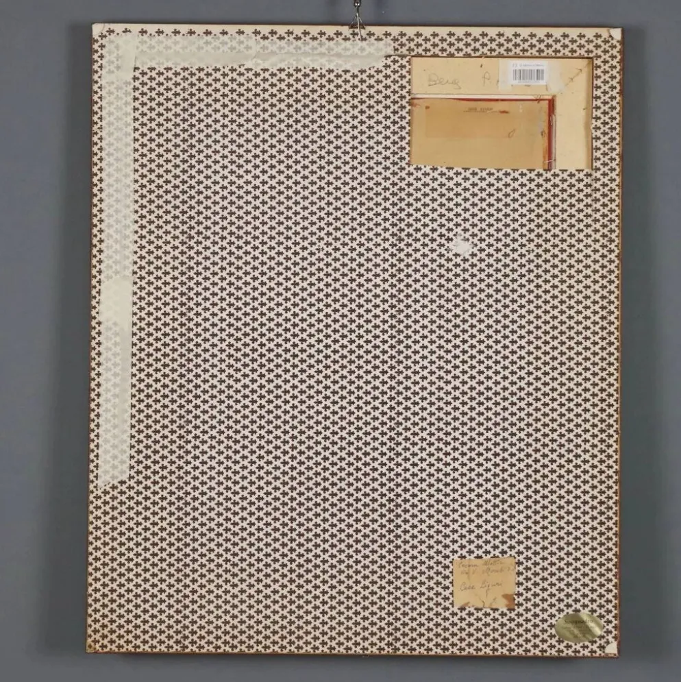 Peinture moderne signée Cesarina Mottironi, huile sur carton, XXe siècle
