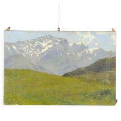 Peinture moderne signée Eugenio Spreafico, huile sur toile, XIX-XX siècle
