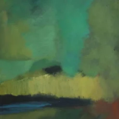 Peinture moderne signée Gian Rodolfo D'Accardi « Ride in the Woods » 1955
