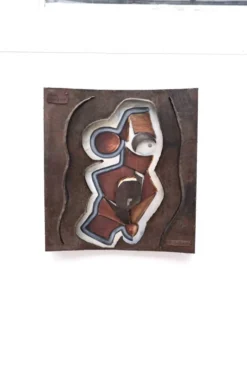 Peinture Sculpture murale « Jim l’Indien » de F BILLION