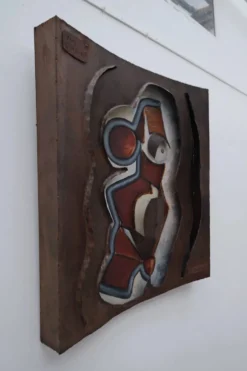 Peinture Sculpture murale « Jim l’Indien » de F BILLION
