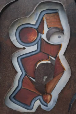 Peinture Sculpture murale « Jim l’Indien » de F BILLION