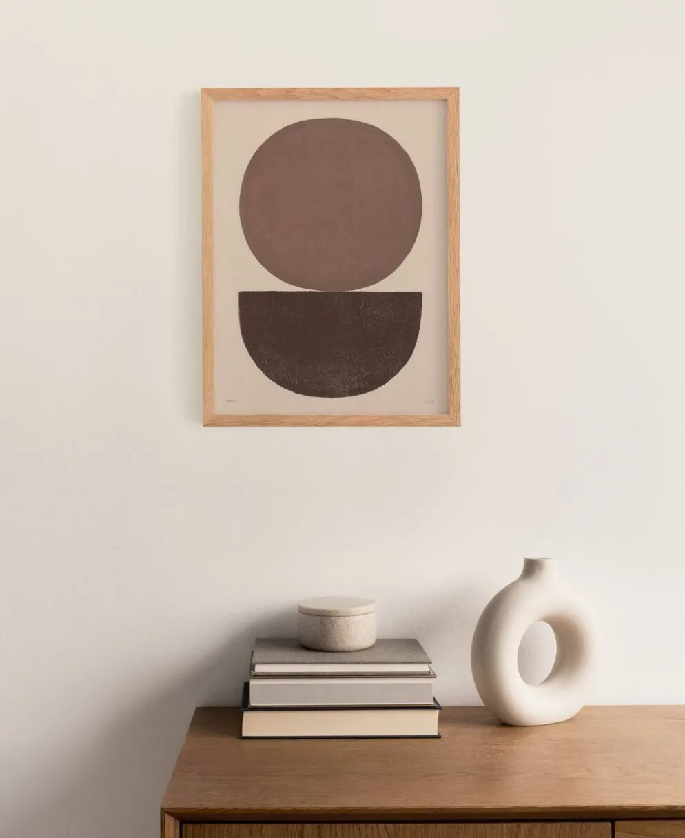 Peinture sur papier abstraite signée Eawy