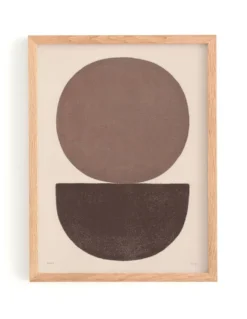 Peinture sur papier abstraite signée Eawy