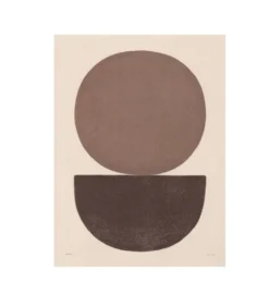 Peinture sur papier abstraite signée Eawy