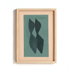Peinture sur papier ancien signée eawy