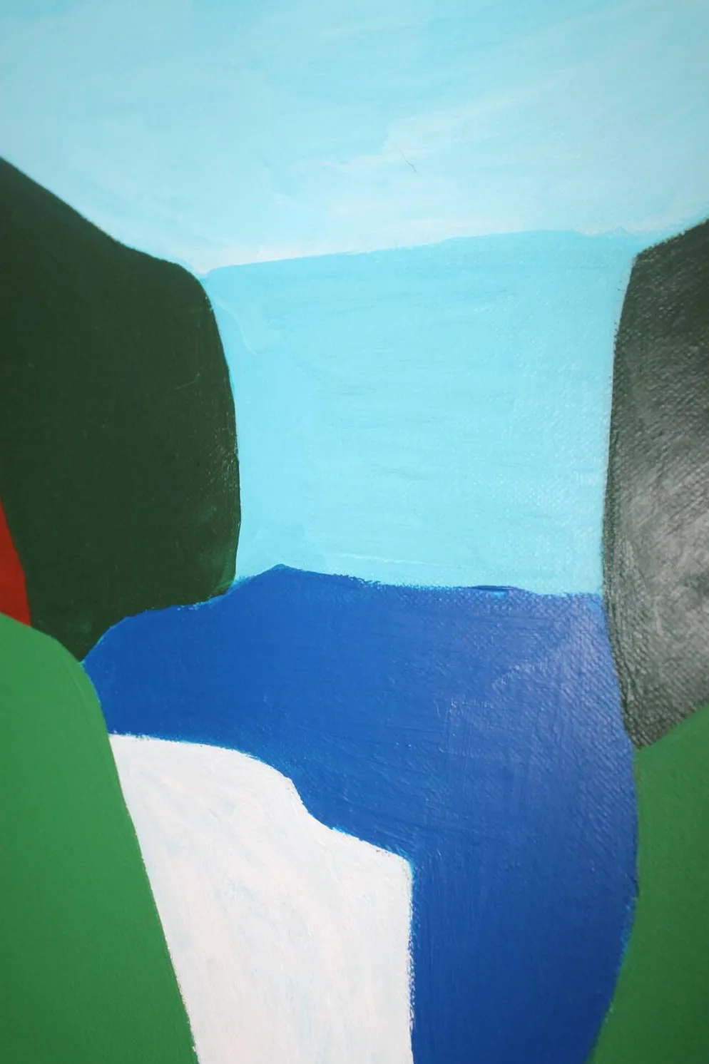 Peinture sur toile "Cascade" signée
