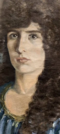 Peinture sur toile portrait de femme signé et daté 1926