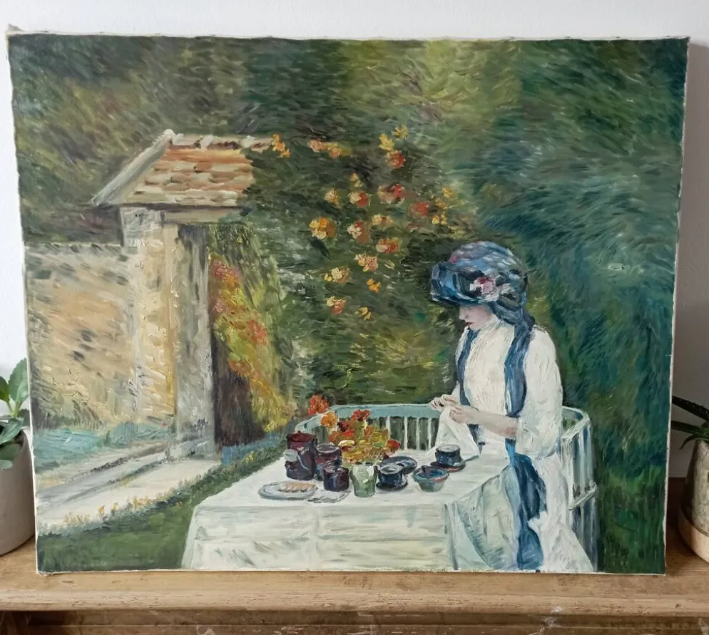 Peinture sur toile vintage d'après Childe Hassam