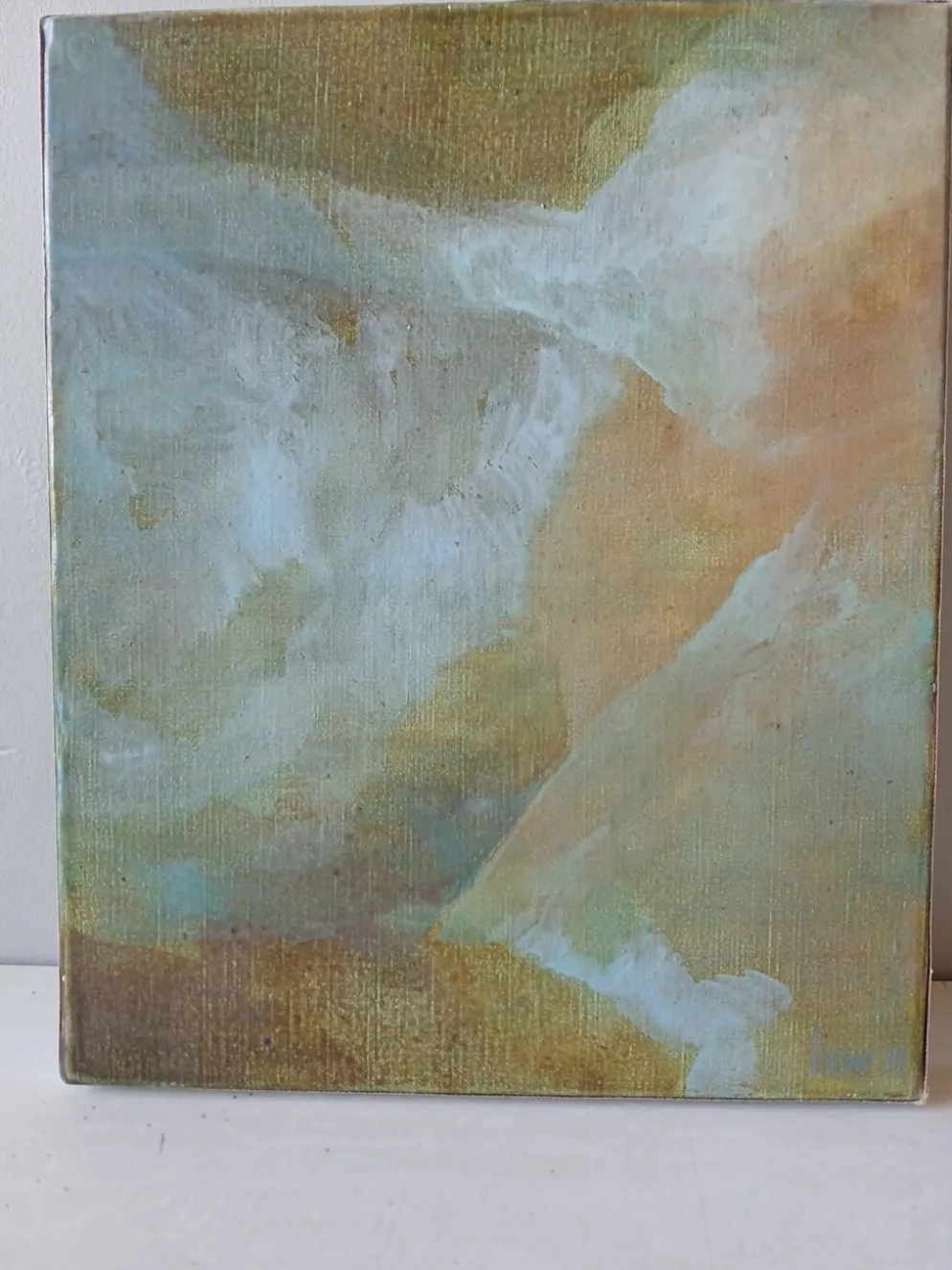 Peinture Véronique Lafont signée 1999 – toile abstraite