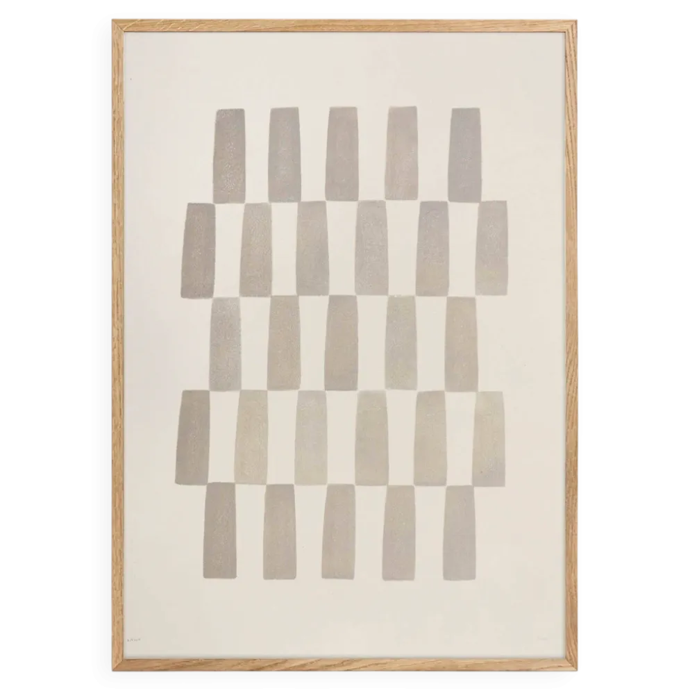 Peinture 50x70cm abstrait minimaliste signée Eawy