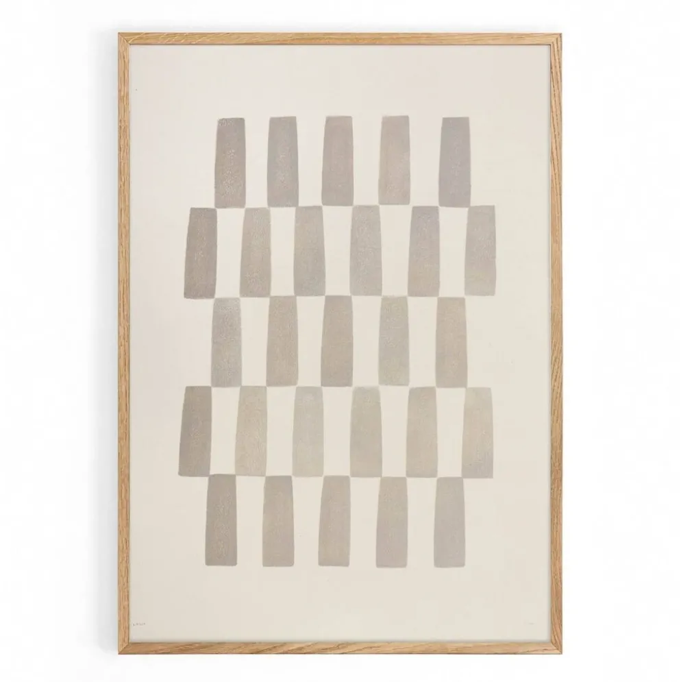 Peinture 50x70cm abstrait minimaliste signée Eawy