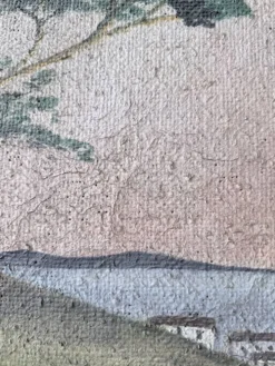 Peinture XXL géante de théâtre 1950