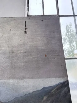 Peinture XXL géante de théâtre 1950