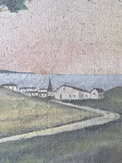 Peinture XXL géante de théâtre 1950