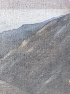 Peinture XXL géante de théâtre 1950