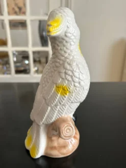 Perroquet vintage en céramique