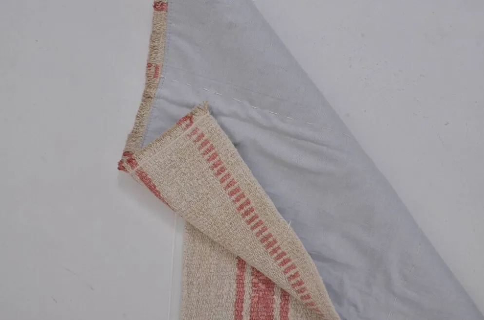 Petit kilim en chanvre neutre sku3925