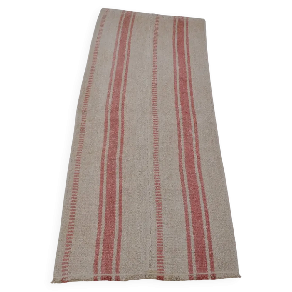 Petit kilim en chanvre neutre sku3925