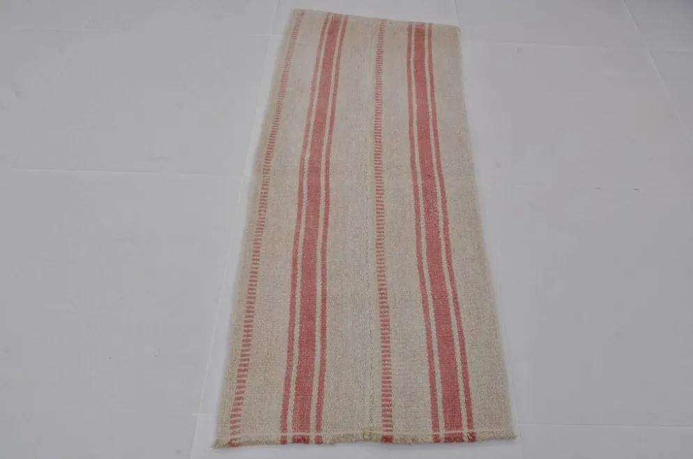 Petit kilim en chanvre neutre sku3925
