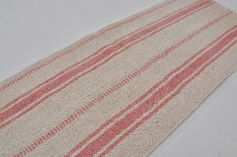 Petit kilim en chanvre neutre sku3925