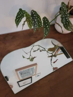 Petit miroir biseauté à poser