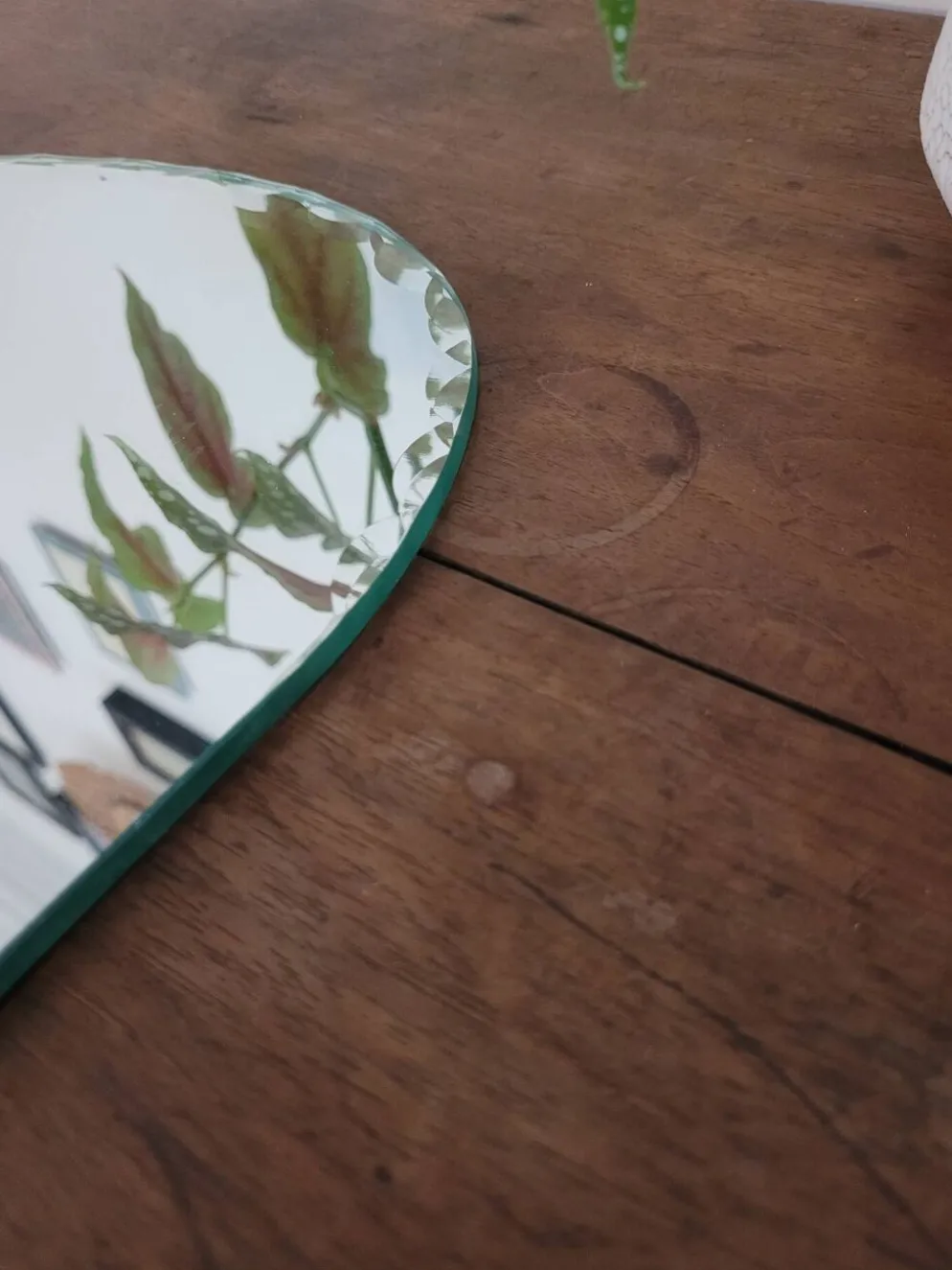 Petit miroir biseauté à poser