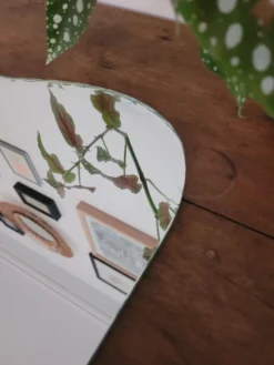 Petit miroir biseauté à poser