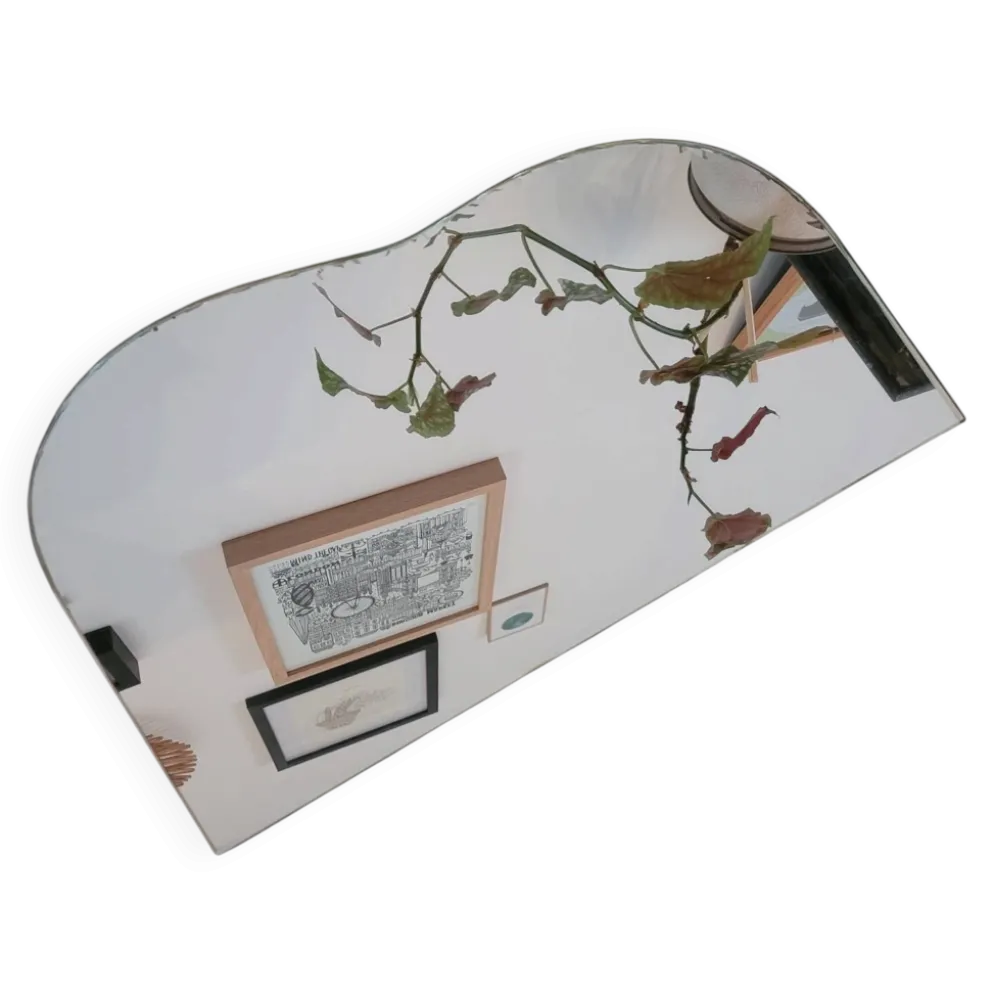 Petit miroir biseauté à poser