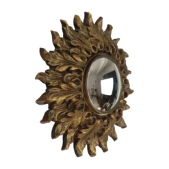Petit miroir ensoleillé italien, style rococo, 24 cm