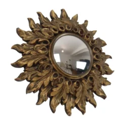 Petit miroir ensoleillé italien, style rococo, 24 cm