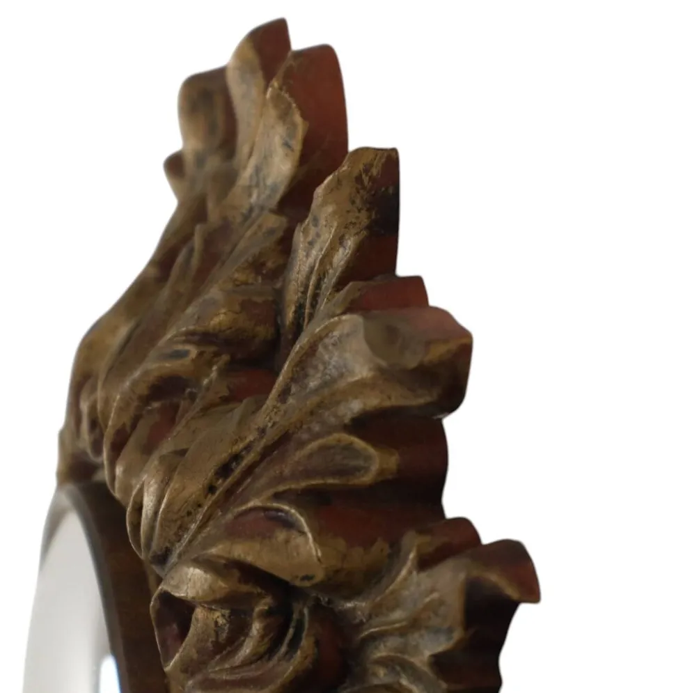 Petit miroir ensoleillé italien, style rococo, 24 cm