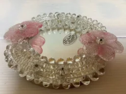 Petit miroir fleurs Murano