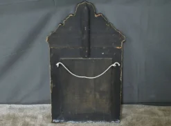 Petit Miroir à Parcloses en Laiton Repoussé – 1900
