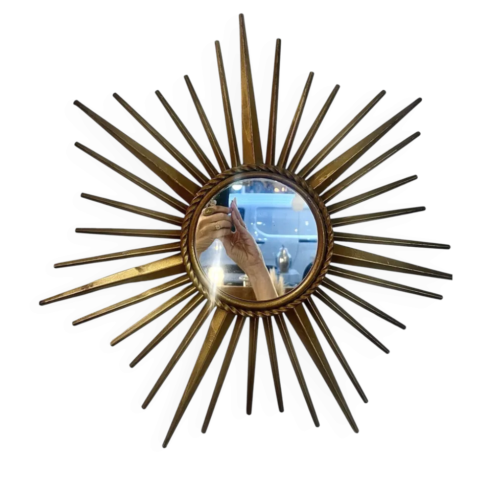 Petit miroir soleil — Chaty Vallauris France, Vallauris — années 1950/