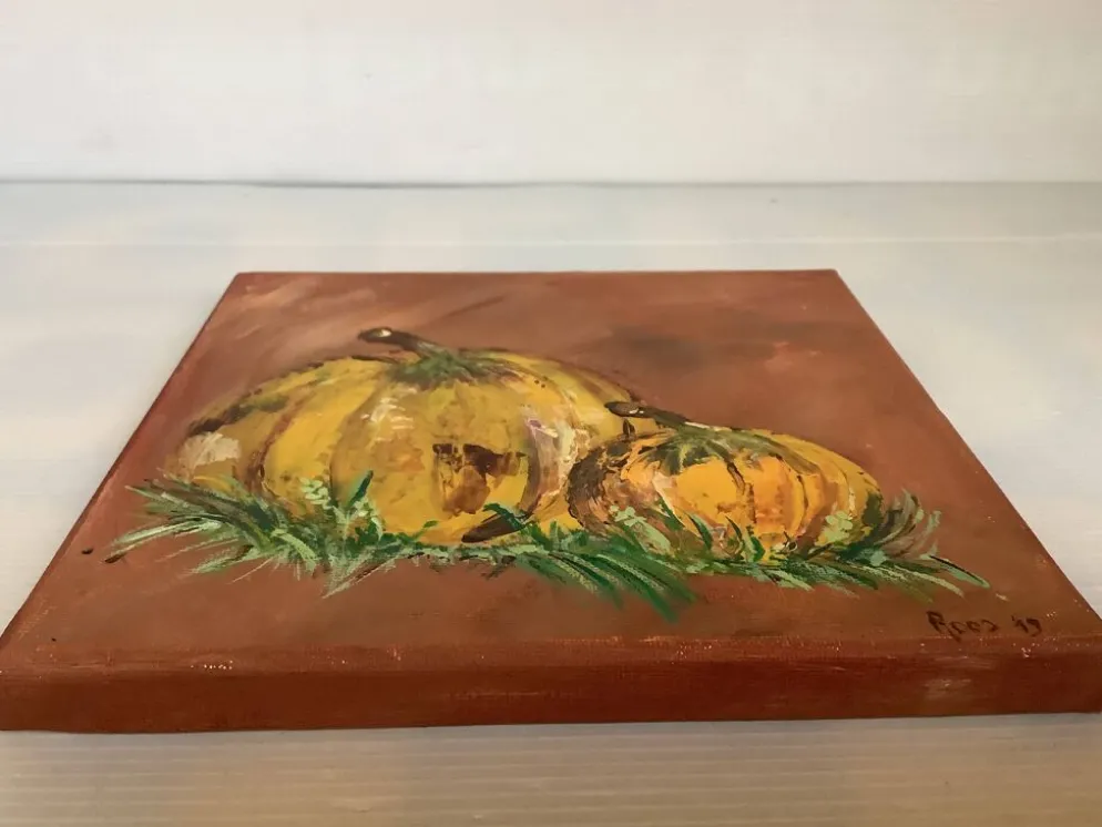 Petit tableau nature morte huile sur toile signée