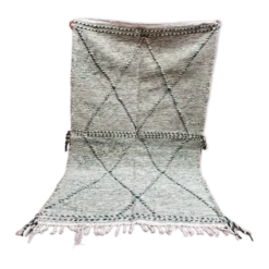 Petit tapis berbère marocain Zanafi kilim) pour chambre et salon