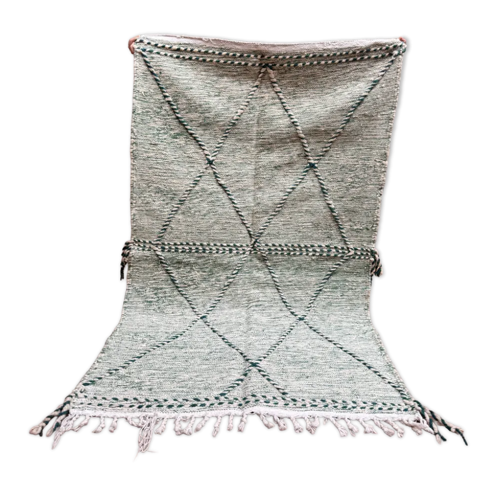 Petit tapis berbère marocain Zanafi kilim) pour chambre et salon