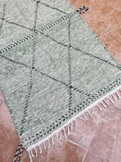 Petit tapis berbère marocain Zanafi kilim) pour chambre et salon