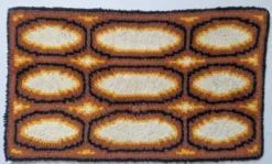 petit tapis/tapisserie murale du milieu du siècle Ege Rya, Danemark, années 1970