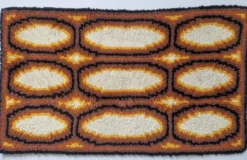 petit tapis/tapisserie murale du milieu du siècle Ege Rya, Danemark, années 1970
