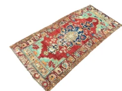 Petit tapis vintage noué à la main
