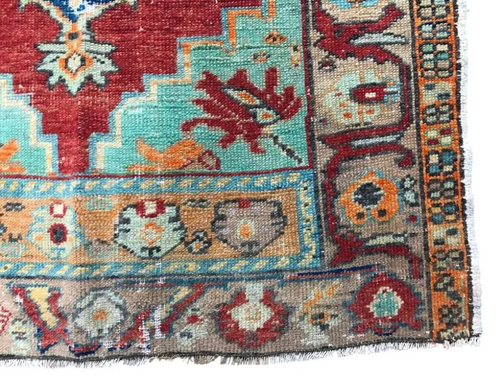 Petit tapis vintage noué à la main