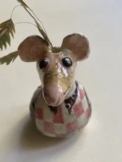 Petit vase “bud vase” en céramique émaillée