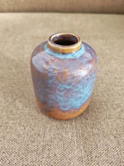 Petit vase en céramique vintage type fat lava