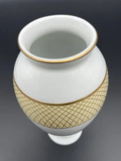 Petit vase Rosenthal Classic en porcelaine blanche et or