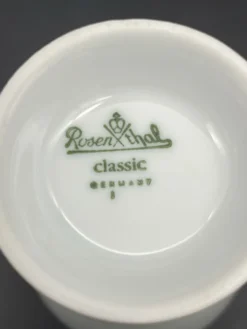 Petit vase Rosenthal Classic en porcelaine blanche et or