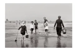 Photo ancienne à la mer, années 1900