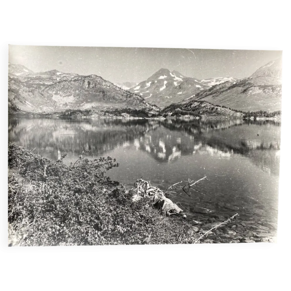Photo argentique Bernard Darot XXe Lac