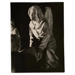Photo argentique Bernard Darot XXe Tombeau de François II un ange